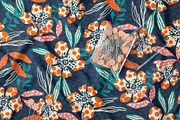 Polka Floral Seamless Pattern, a Pattern Graphic by StudioGlouna (Thumbnail 2 of 9)