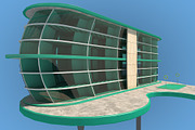 Futuristic Architecture Skyscraper #, an Architecture 3D Model by Daniel Mikulik (Thumbnail 10 of 11)