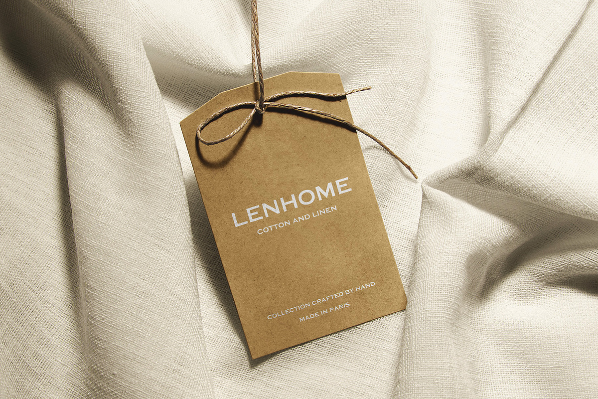 Logo Mockup Label Tag with Linen, a Product Mockup by Asylab (Photo 1 of 5)