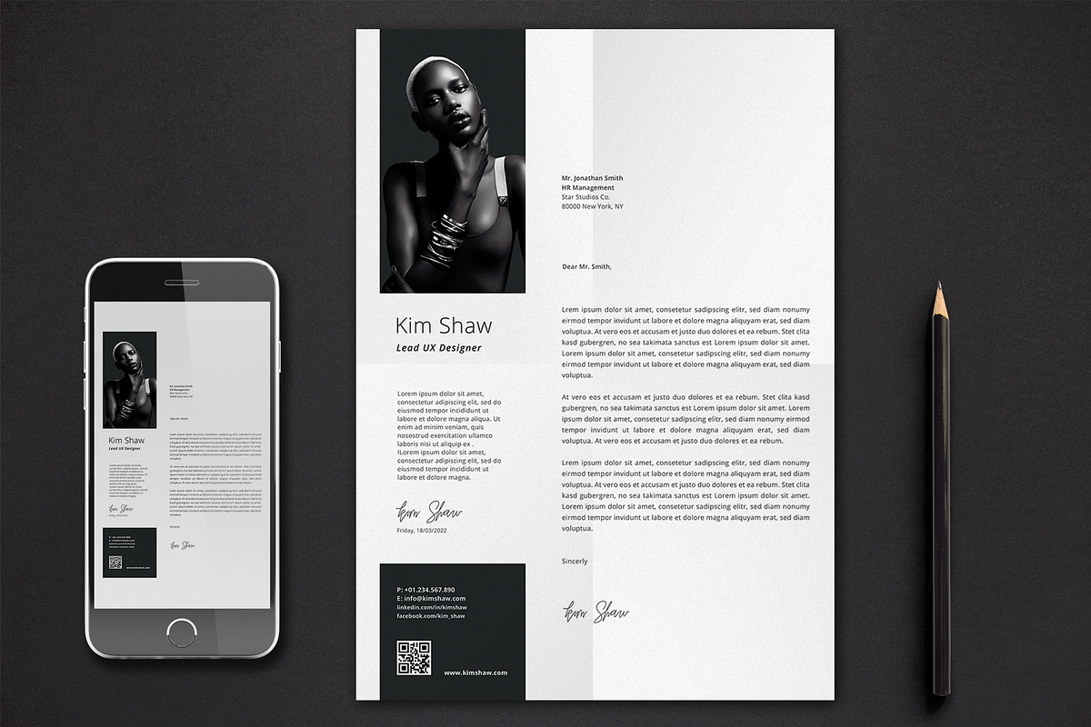 Kim Resume Template, a Resume Template by Nina Shaw (Photo 2 of 10)