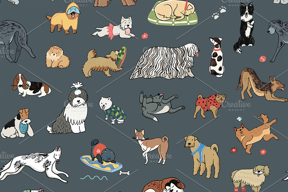 Funny Dogs, an Animal Illustration by GooseFrol (Photo 13 of 14)