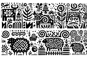 Vintage Livestock Folk Art, a Decorative Illustration by devastd (Thumbnail 28 of 28)