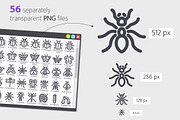 Insect Line Icons Set, an Outline Icon by Voysla's Shop (Thumbnail 3 of 4)