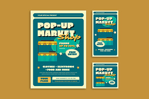 Pop Up Market - Flyer Template