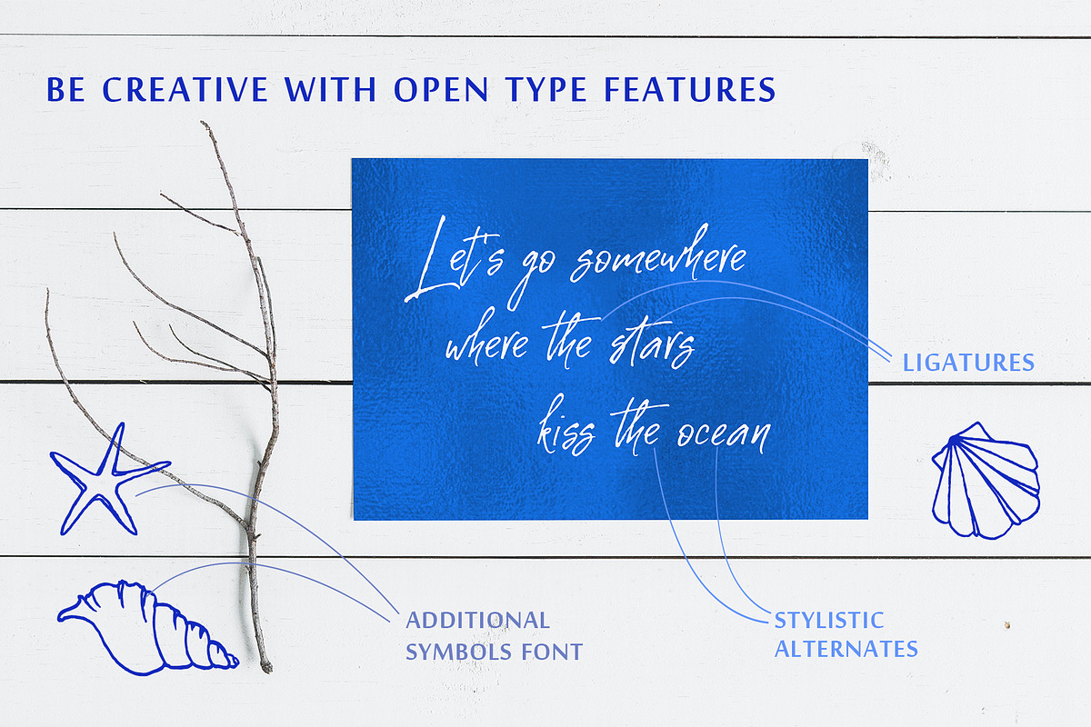Costa Blanca Cyrillic textured font preview 6