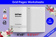 Grid Pages Worksheet for Students, a Graphic by Hitubrand (Thumbnail 1 of 4)