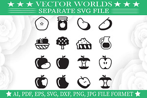 Apple icon Svg, Apple, icon Svg, an Object Graphic by VectorWorlds