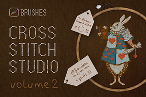 Cross Stitch Embroidery Brushes V2