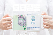 11oz and 15oz Comparision Mug Mockup, a Cups & Container Mockup by Inspire Mockups (Thumbnail 2 of 3)