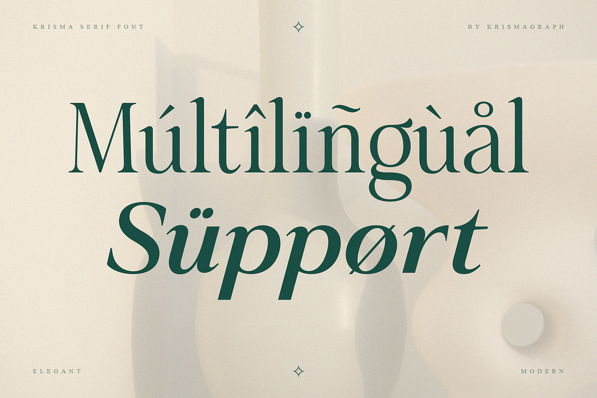 Krisma Serif - Elegant Serif Family, a Serif Font by Krismagraph (Photo 14 of 15)