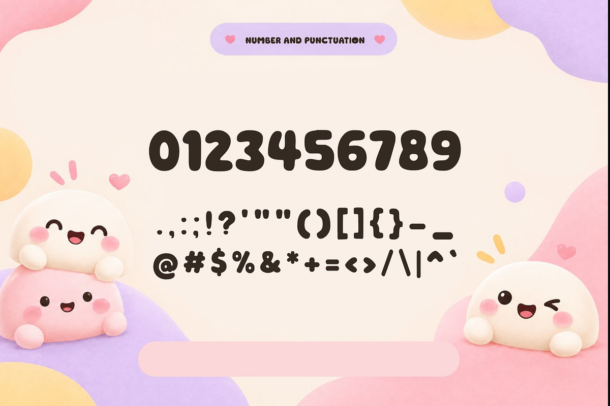 Mochi Pop – Cute Bubble Font, a Sans Serif Font by Yogeeid Std (Photo 3 of 5)