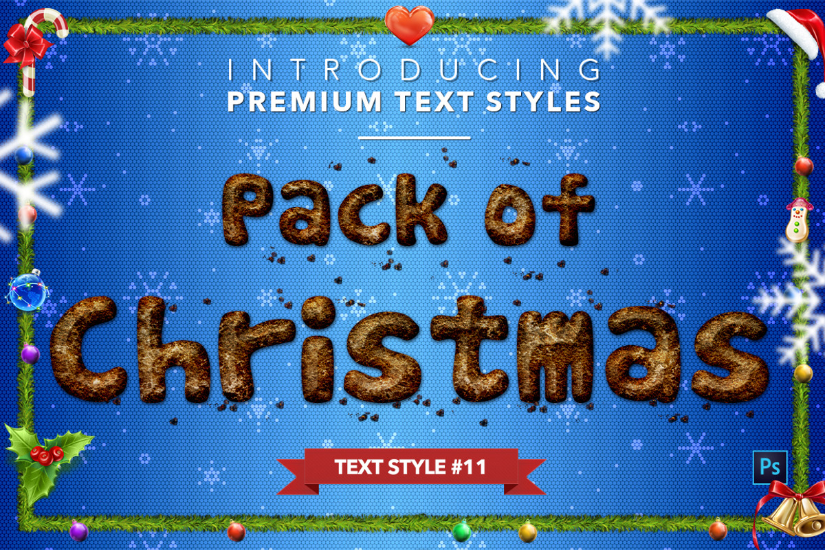 Christmas Pack #1 - Text Styles, a Layer Style Add-On by Jonas Stensgaard (Photo 12 of 23)
