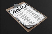 Floral Cocktail Menu Template, a Flyer Template by BrandPacks (Thumbnail 4 of 6)