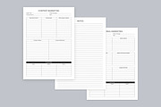 Marketing Planning Pages Set V-01, a Stationery Template by shahsoft (Thumbnail 2 of 3)