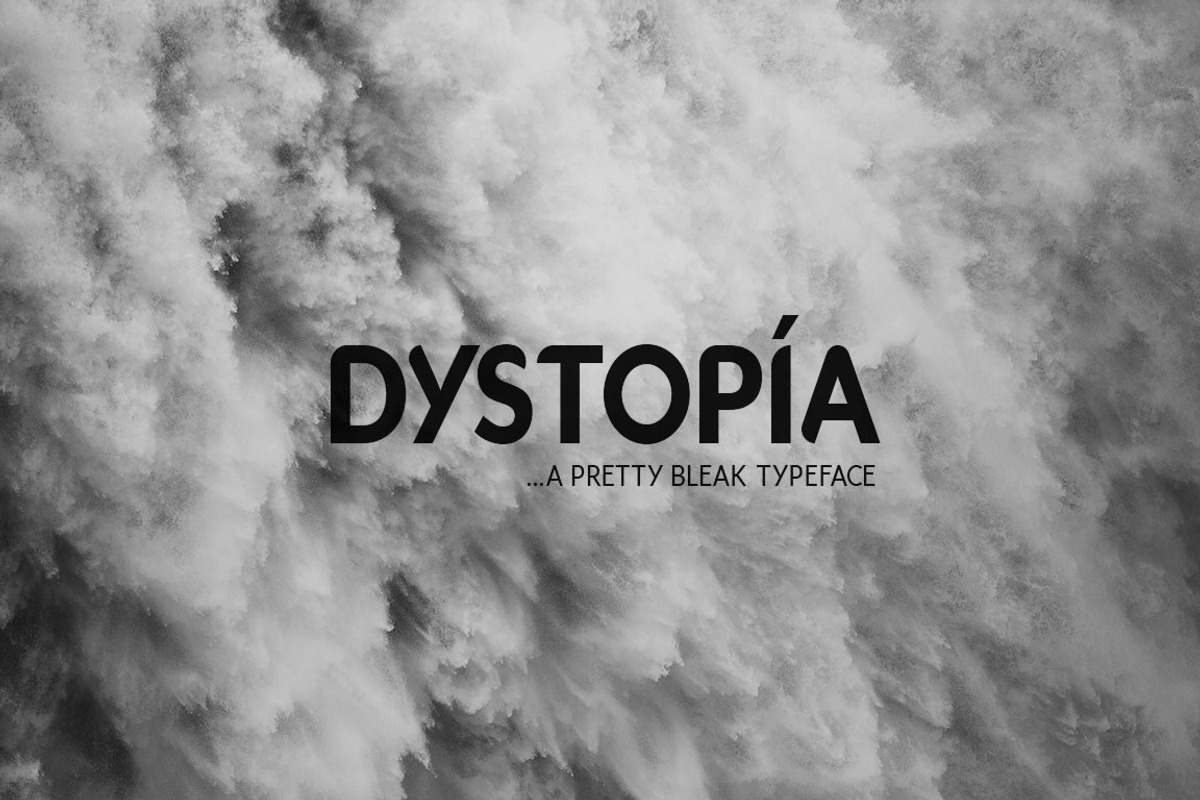 Dystopia Typeface preview 6