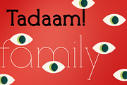 Tadaam!, a Slab Serif Font by Etewut (Thumbnail 1 of 5)