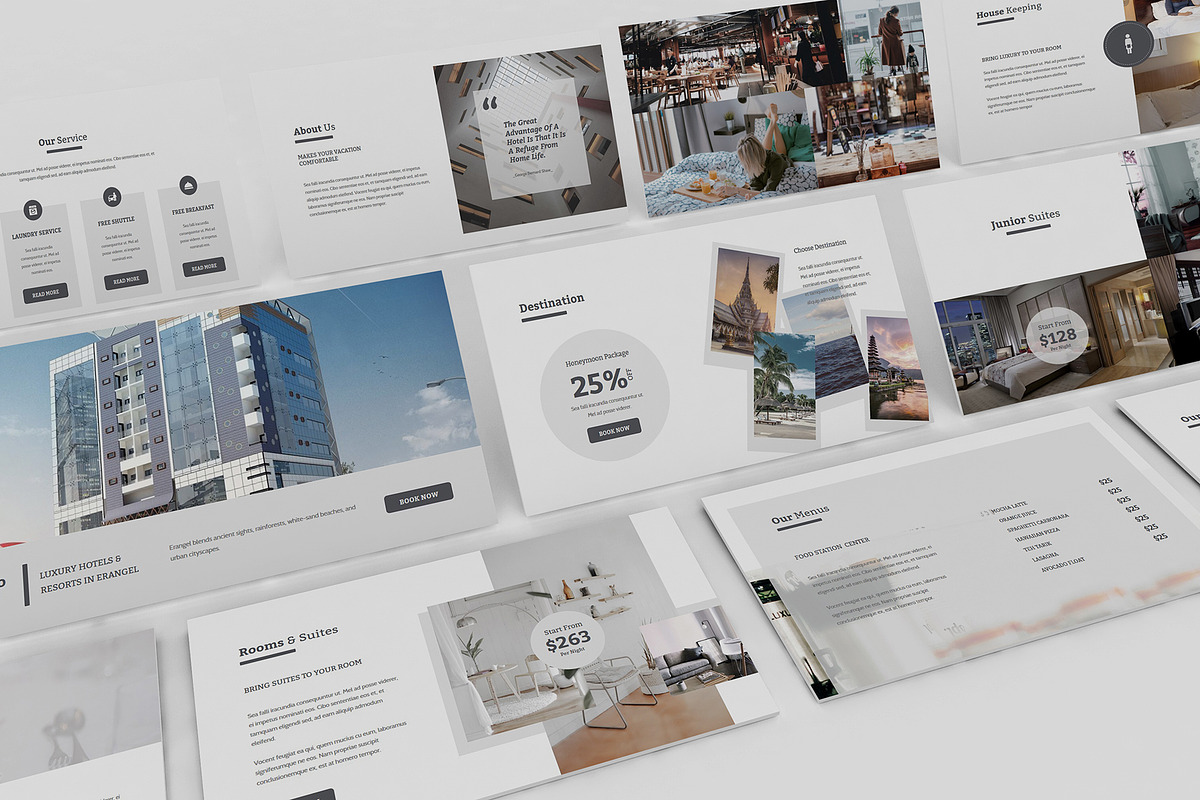 Hotel Powerpoint Presentation, a Presentation Template by Giant Design (Photo 6 of 10)