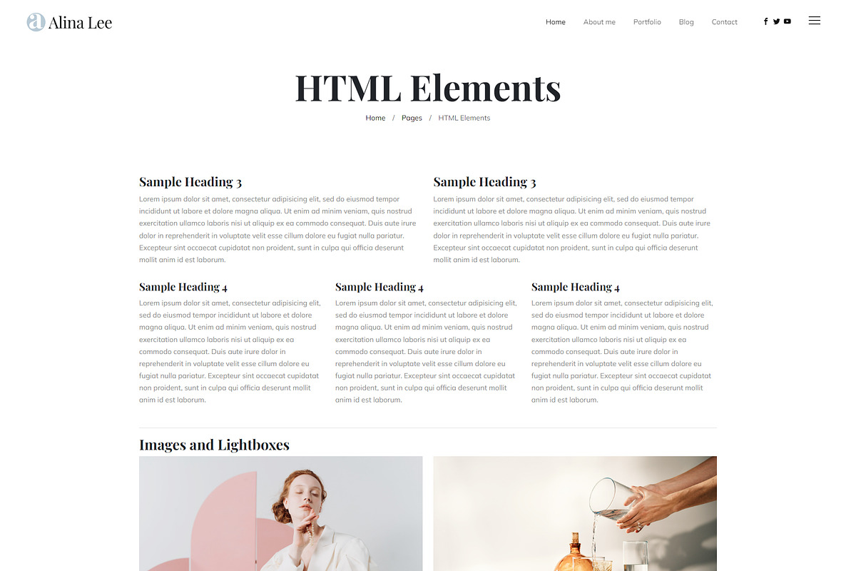 Alina - Photography Portfolio HTML, a HTML Template by TemplatesJungle (Photo 8 of 8)