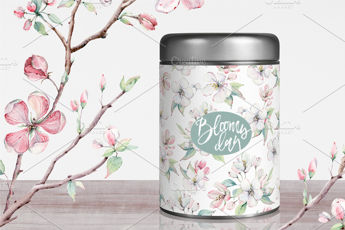 BLOOMY DAY Watercolor set, an Illustration by Lemaris (Photo 6 of 7)