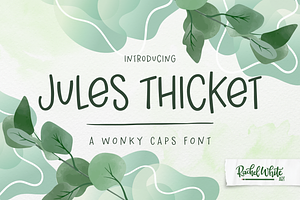 Jules Thicket, a wonky caps font
