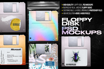 Mad Memories - Floppy Disk Mockups