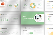 Modern Soft KPI Dashboard PowerPoint, a Presentation Template by Coco Bloom (Thumbnail 1 of 4)