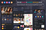 Barber & Salon UI Kit, an App Template by UX Design Master (Thumbnail 5 of 13)