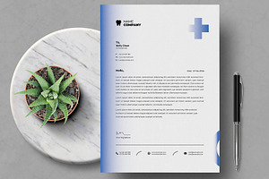 Medical Letterhead Template, a Stationery Template by MightyDesign
