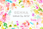 Gemma Watercolor Clip Art Set, an Illustration by Angie Makes (Thumbnail 1 of 6)