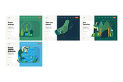 Ecology flat vector illustrations, a Templates & Theme by Grivina's shop (Thumbnail 28 of 31)