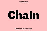 Chain - Modern Sans Serif Font, a Sans Serif Font by Luna Shop (Thumbnail 1 of 5)