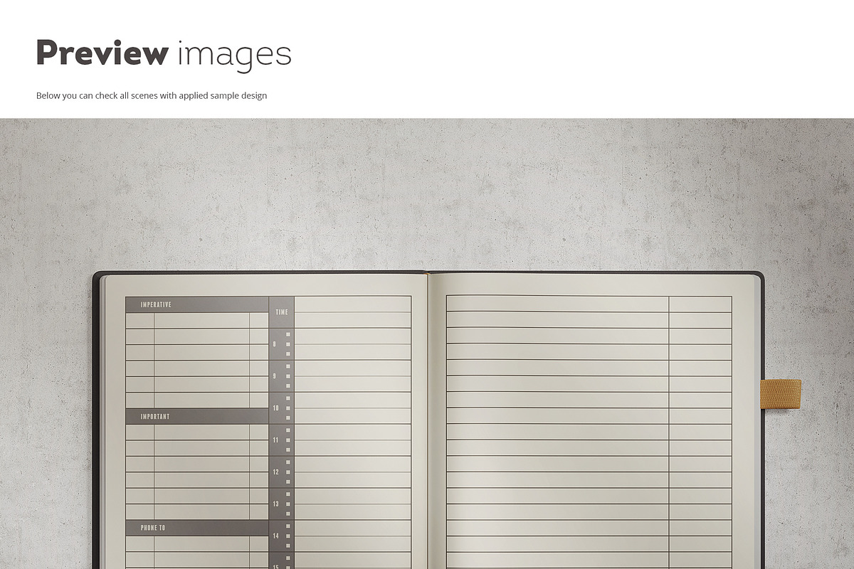Planner / Notebook Mockup, a Books & Magazine Mockup by WebAndCat (Photo 5 of 6)