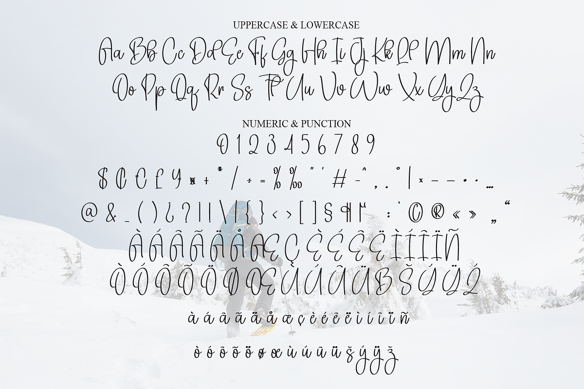 Wandering Winter | Script Font, a Handwritten Font by Scratchones (Photo 7 of 8)