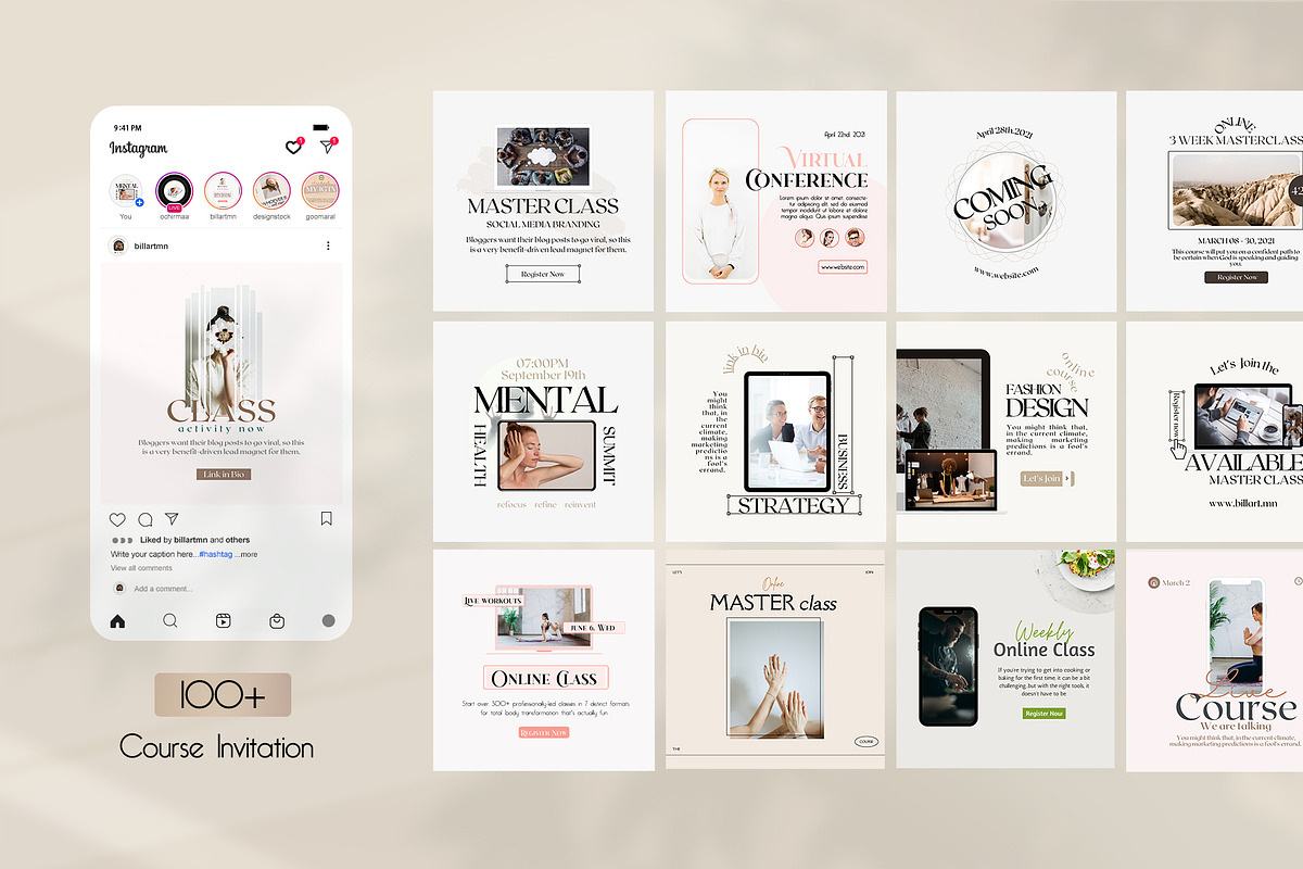 1050+ Insta Coach CANVA BUNDLE, a Social Media Template by goodesign (Photo 9 of 17)