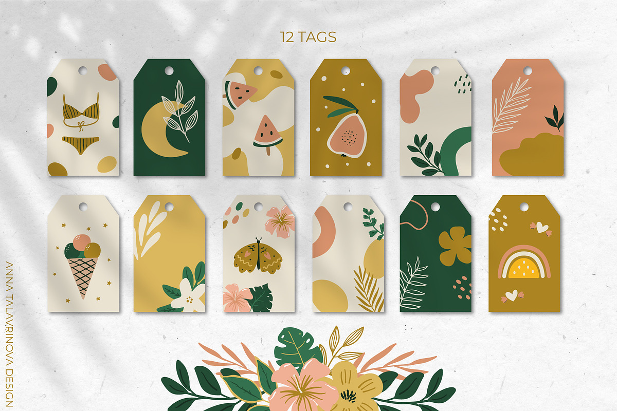 Summer pattern & clipart, a Background Graphic by Cozy pattern shop (Photo 5 of 6)