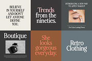 Nineties Revival Serif Font Family, a Serif Font by Studio Luxe Creative (Thumbnail 4 of 5)