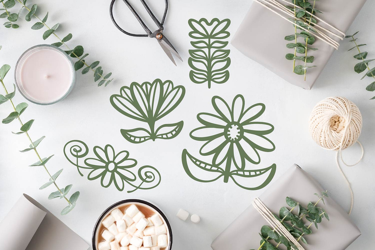 Spring Flourishes - Ornament Font preview 5