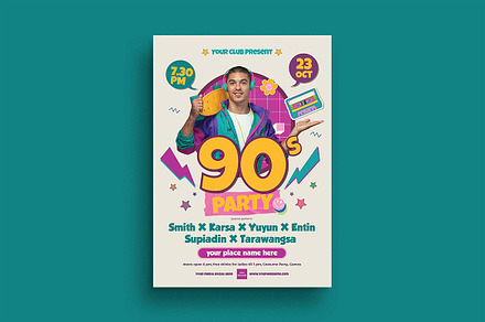 90s Party Flyer