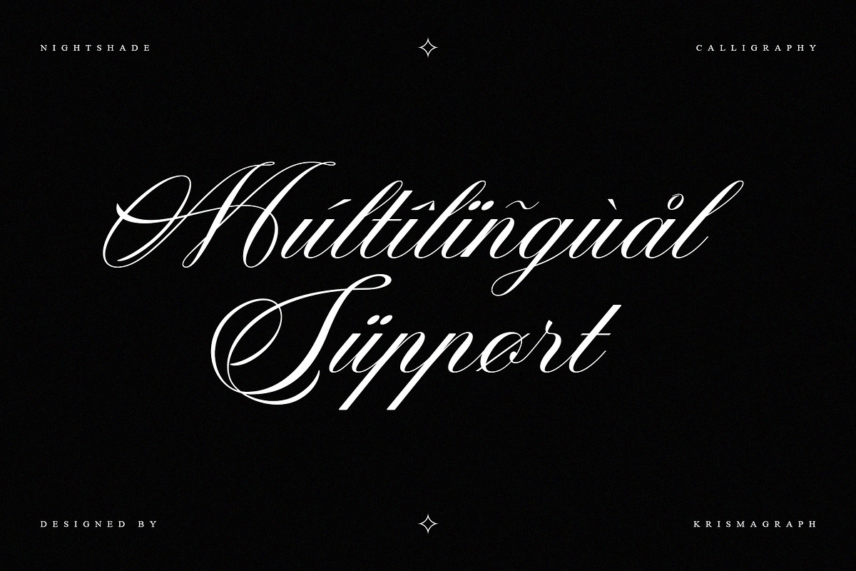 Nightshade – Elegant Calligraphy, a Script Font by Krismagraph (Photo 9 of 10)