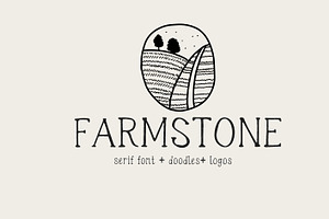 Farmstone Rustic serif font. Doodles, a Serif Font by LABFcreations