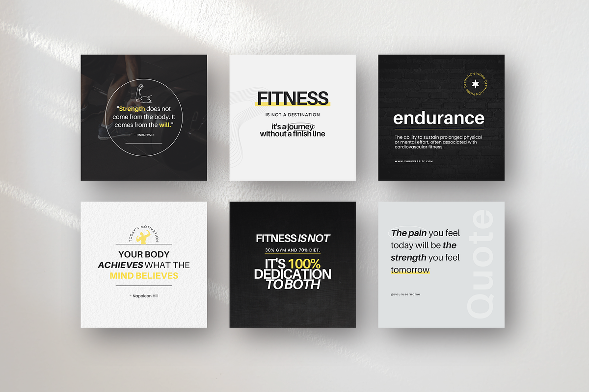 Fitness Coach Canva Template Bundle, a Social Media Template by DigiPax (Photo 5 of 15)