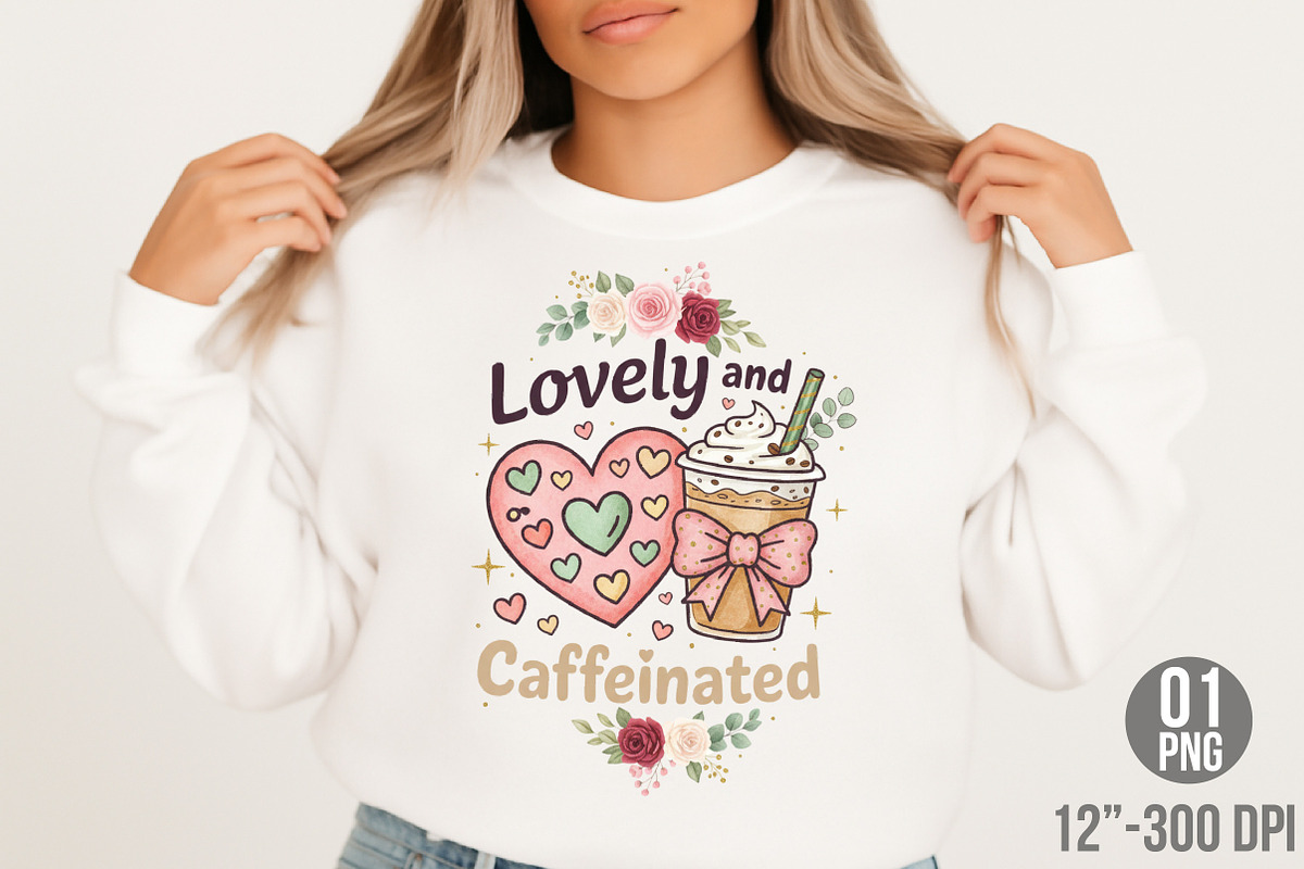 Lovely & Caffeinated Png, Caffeinate, an Illustration by Designking (Photo 2 of 6)
