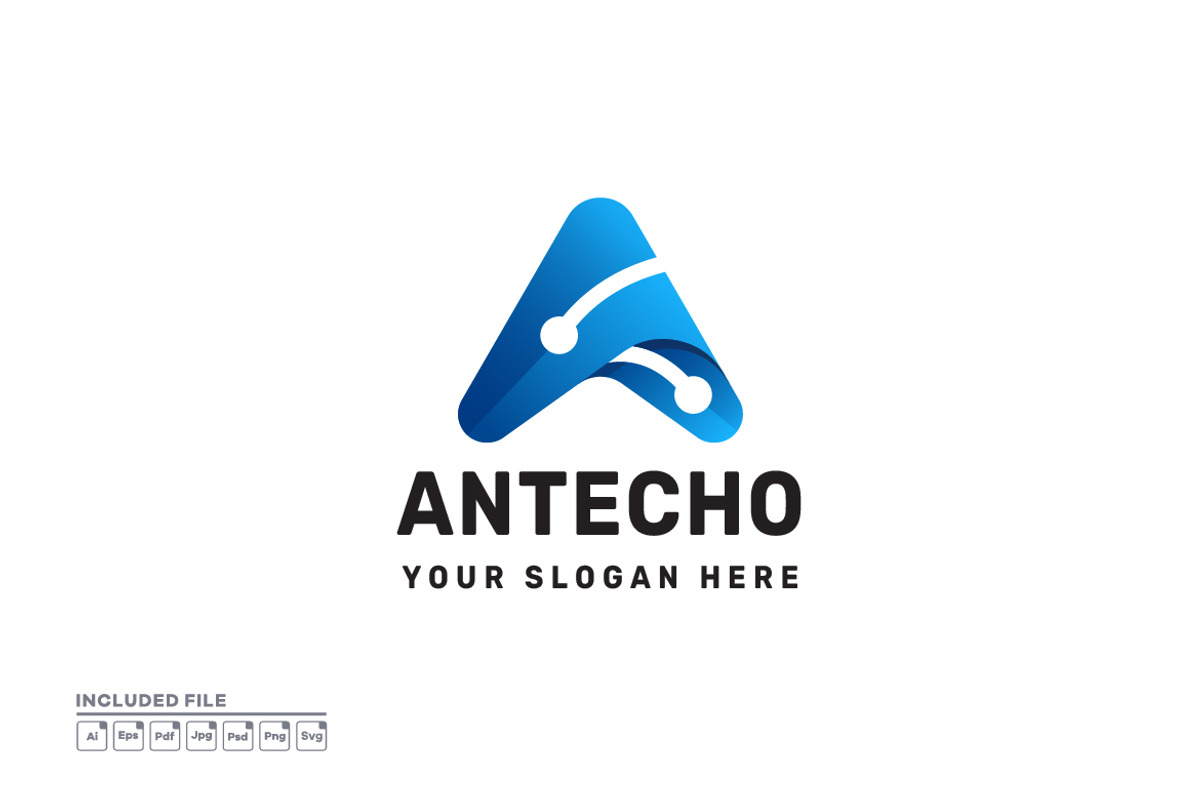 Letter A Tech Logo Design, a Branding & Logo Template by yuanesei