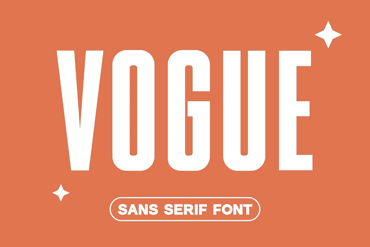 Vogue Sans Serif Font, a Sans Serif Font by Graphicxell (Photo 1 of 9)