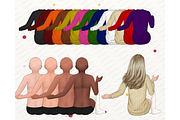 Christmas soul sister Clipart PNG, a Person Illustration by Podcliparts (Thumbnail 4 of 7)