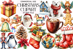 Christmas Clipart, an Illustration by Daily.Designs