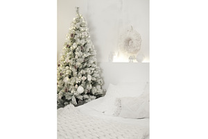 Christmas tree decorating cozy white, a Holiday Photo by Anna Efetova
