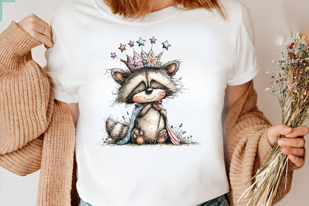 Patriotic Raccoon PNG Clipart, a Seasonal Illustration by CreationArt (Photo 6 of 7)