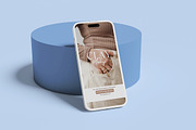 iPhone 14 Pro Clay Mockup, an iPhone Mockup by Indah (Thumbnail 2 of 7)