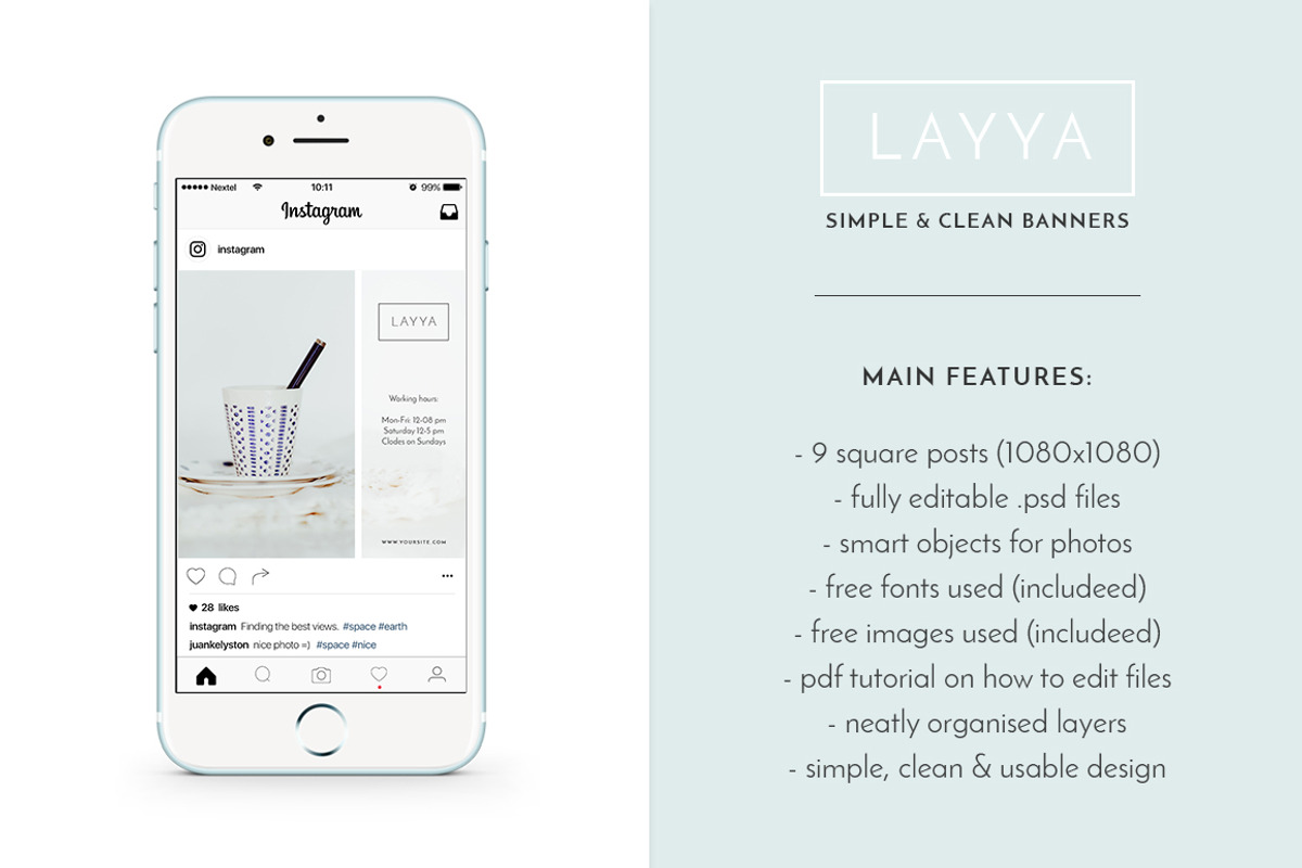 LAYYA simple & clean banners, a Social Media Template by Jumping Dog (Photo 4 of 8)